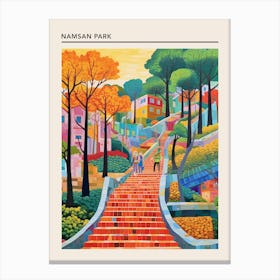 Namsan Park Seoul South Korea Canvas Print