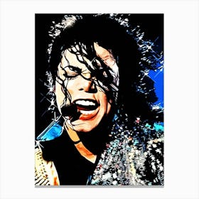 Michael Jackson king of pop music 30 Canvas Print