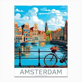 Amsterdam Travel Gift Holland Canvas Print
