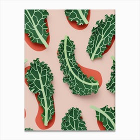 Kale Pattern Illustration 1 Canvas Print