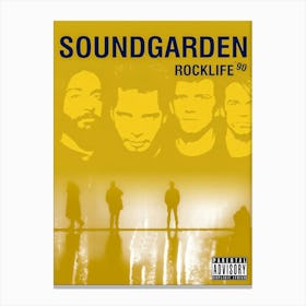 Soundgarden Rock In Germany 90 Poster Canvas Print