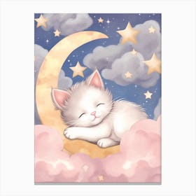 Sleeping Baby Kitten 1 Canvas Print