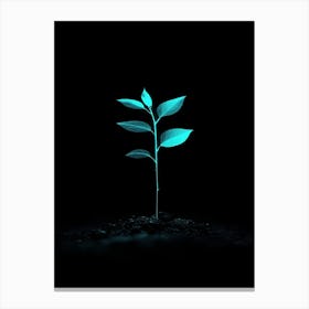 Neon Plant 13 Canvas Print