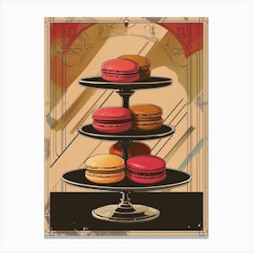 Art Deco Inspired Macaron 1 Canvas Print