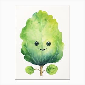 Friendly Kids Brussels Sprout Canvas Print