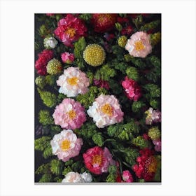Queen Anne’S Lace Still Life Oil Painting Flower Canvas Print