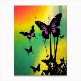 Butterflies In The Sky 34 Canvas Print