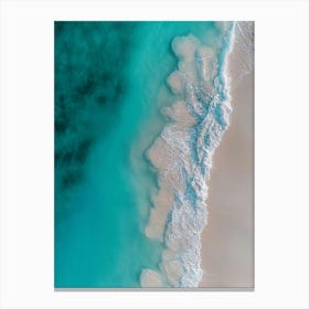 Aerial View Of A Beach 4 Canvas Print