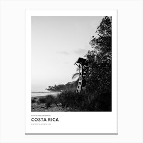 Coordinates Poster Costa Rica Canvas Print