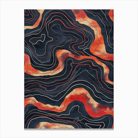 Abstract Wave Pattern 20 Canvas Print