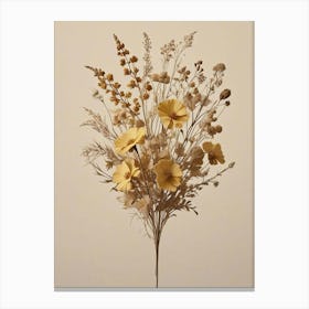 Fleurs Sechees, Dried Flowers Exhibition Poster 23 Art Print (6) Canvas Print