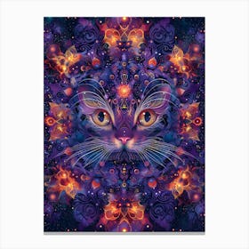 Psychedelic Cat 2 Canvas Print