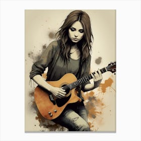Acoustic Guitar 3 Canvas Print