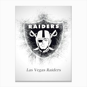 Las Vegas Raiders Sketch Drawing Canvas Print