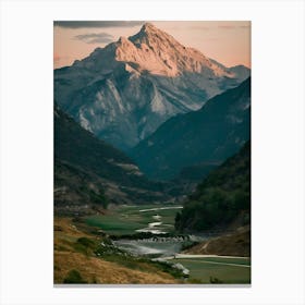 Sunrise Over The Mountains 3 Canvas Print