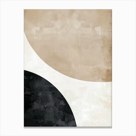 Cascading Serenity Minimalist Style Canvas Print