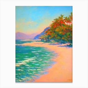 Nha Trang Beach Vietnam Monet Style Canvas Print