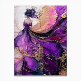 Purple And Gold Canvas Print Canvas Print