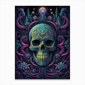 Skull Of The Night Canvas Print