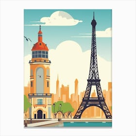 Paris Cityscape Canvas Print