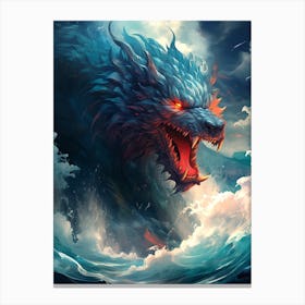 Dragon In The Sea Canvas Print