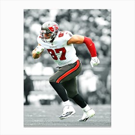 Rob Gronkowski Tampa Bay Buccaneers Canvas Print