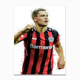 Florian Wirtz Bayer Leverkusen Style Canvas Print