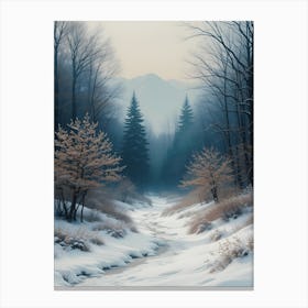 Snowy Forest 1 Canvas Print