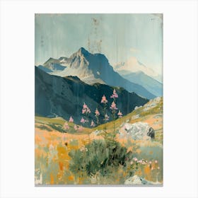 Alpine Flowers Canvas Print