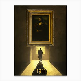 Aihrgdesign A Vintage Poster Inspired By The 1911 Theft Of Th 571ef5ed 1dff 41b6 912a F37d0334dbaa 1 Canvas Print