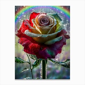Rainbow Rose 7 Canvas Print