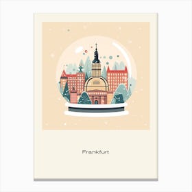 Frankfurt Germany Snowglobe Poster Canvas Print