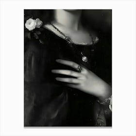 Dark Gothic Renaissance Woman Canvas Print