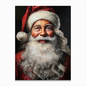 Santa A Portrait Of Joy Poster Canvas Print