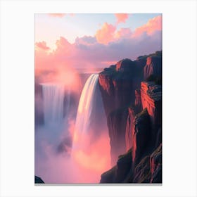 Niagara Falls Illustration No 11 Canvas Print