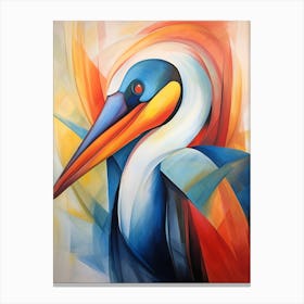 Pelican Geometric 2 Canvas Print