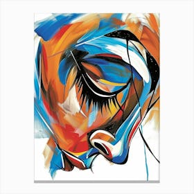 Abstract Of A Woman'S Face 19 Canvas Print