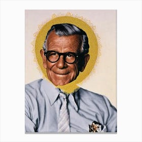 George Burns Retro Collage Movies Canvas Print