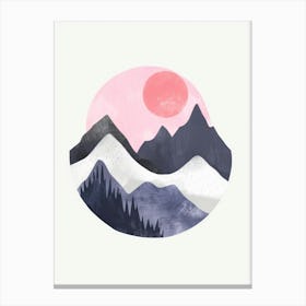 Mountain Landscape Painting 3 Canvas Print