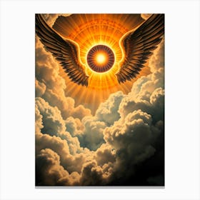 Angel Wings In The Sky Canvas Print