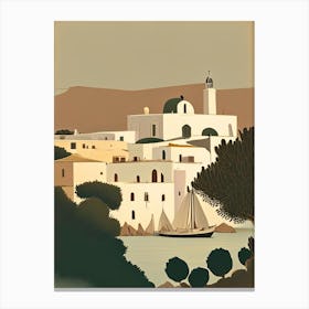 Paros Greece Rousseau Inspired Tropical Destination Canvas Print