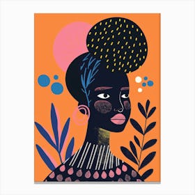 African Woman Portrait 11 Canvas Print