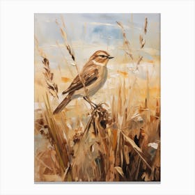 Bird Painting Sparrow 6 Canvas Print