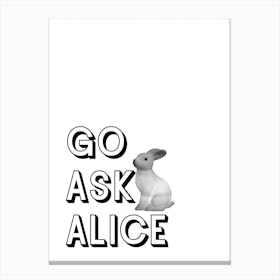 Go Ask Alice Canvas Print