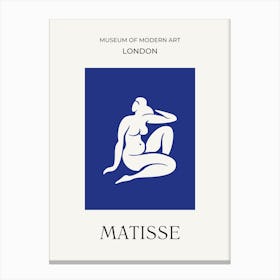 Matisse Blue Woman Canvas Print