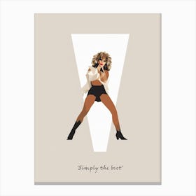 Tina Turner Simply The Best Canvas Print