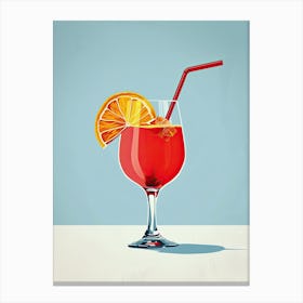 Aperol Cocktail Canvas Print