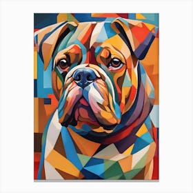 Bulldog Painting Canvas Print