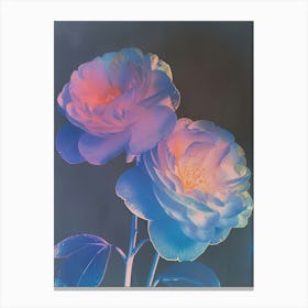 Iridescent Flower Camellia 1 Canvas Print