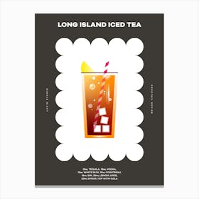 Long Island Iced Tea Dark Canvas Print